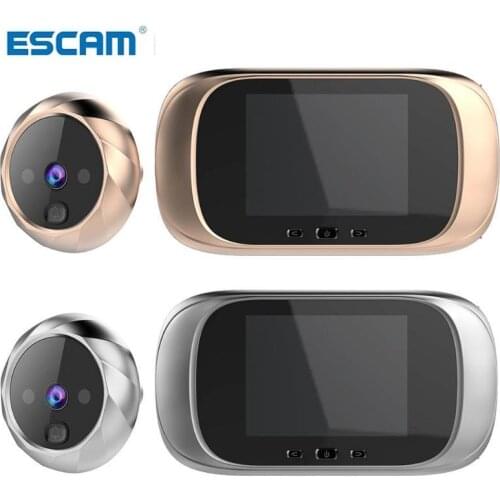 ESCAM HD Door Viewer Long Standby Video Intercom Infrared Motion Sensor Night Vision Camera Door Bell Home Security Camera