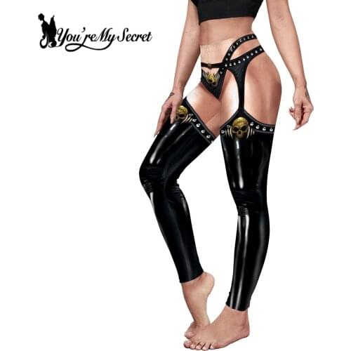 [You're My Secret]Women Tight Leggings Skull Lace Pattern 3D Print Sexy Skinny Leggings Trousers High Elastic Plus Size Clothing