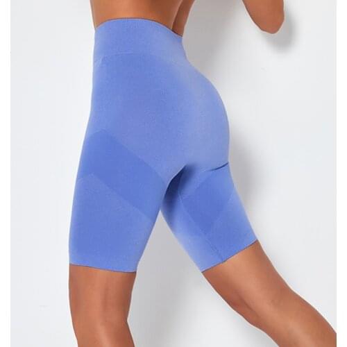 ASHEYWR Women Yoga Shorts Seamless Qucik Dry Push Up Training Fitness Gym Short Casual Tummy Control Sport Running Female Shorts