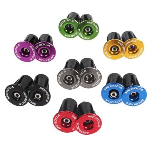 1 Pair Colorful Aluminum Alloy Mountain Bike Road Bike Handle Plug Expansion Plug Bicycle Handlebar End Cap