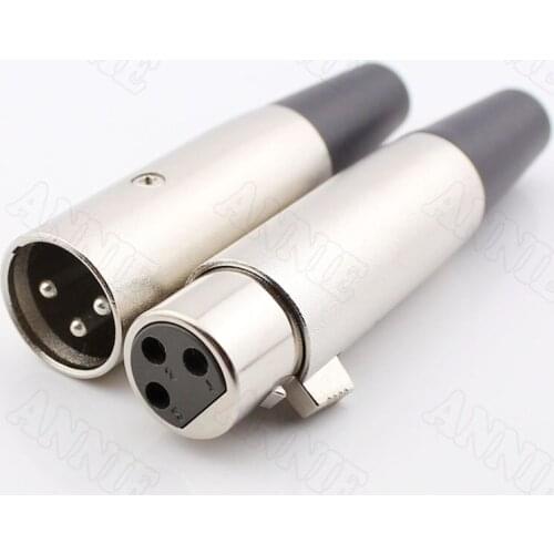 25pairs/lot Desktop 3 Pin XLR Male Socket Microphone Plug Cannon Jack