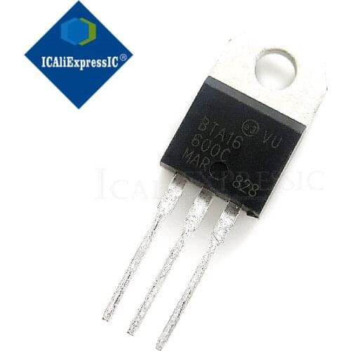 5PCS BTA16-600C BTA16-600 BTA16 Triacs 16 Amp 600 Volt TO-220 new original In Stock
