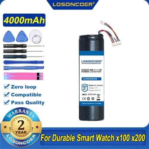 LOSONCOER 4000mAh 010-10806-00 010-10806-01 010-10806-20 361-00029-00 Battery For GARMIN Astro 220,Astro 320 DC20 DC30 DC40