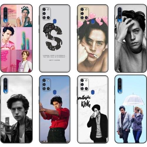 Black tpu Case For Samsung Galaxy A50 50S A30S A10 A01 A11 A21S A31 A41 A51 A71 M21 M30S S10 LITE Cover Riverdale Cole Sprouse