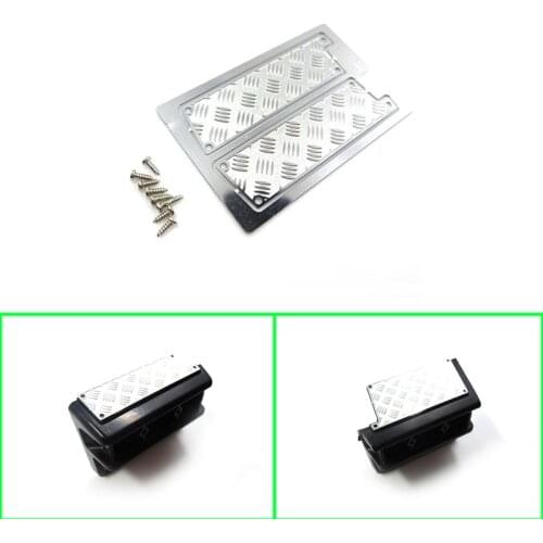 Taillight Decorative Pedal Metal Anti-skid Pattern for 1/14 Tamiya RC Truck Trailer Tipper Scania 730 620 470 Car Diy Parts