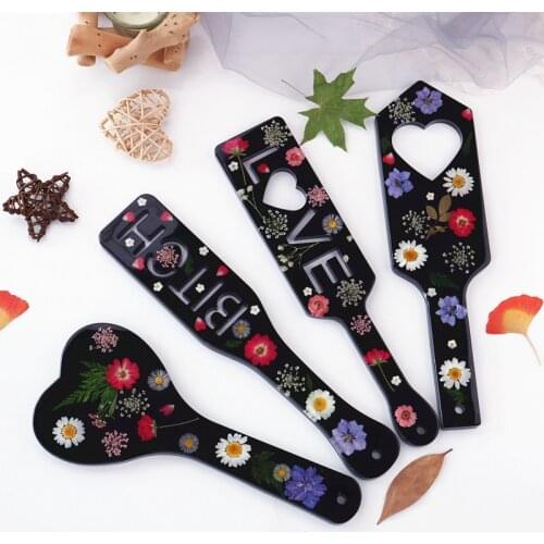 DIY Crystal Epoxy Resin Mold Paddles Racket Mirror Silicone Mold For Resin