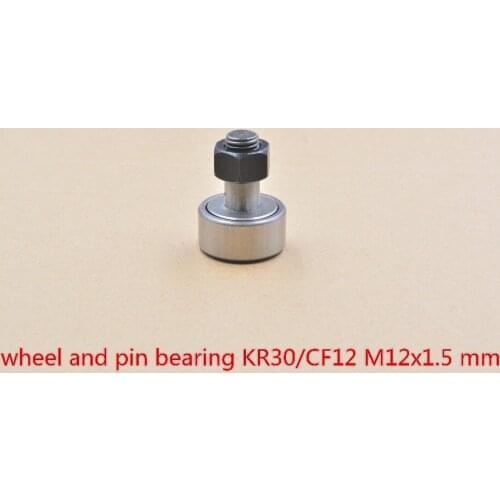 KR30 KRV30 CF12 M12x1.5mm cam follower needle bearing wheel and pin 1pcs