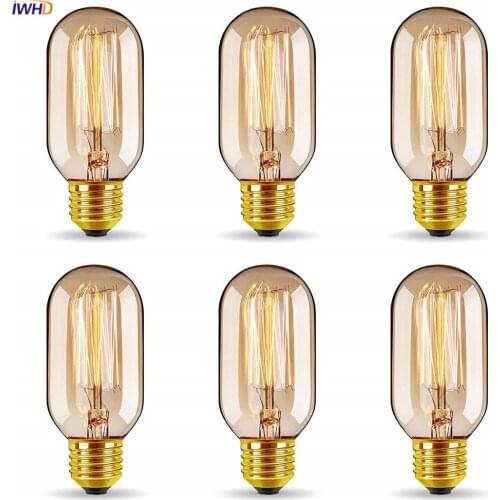 IWHD T45 40W Edison Bulb Vintage Lamp 220V St64 A60 G80 Loft Industrial Decor Retro Lamp Light Bulb Bombillas Gloeilamp Lampada