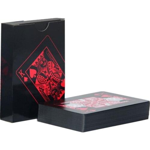 1Set Creative PVC Poker Waterproof Table Game Playing Cards Magic Trick Party Favor Durable Non Fade Waterproof For Game покер