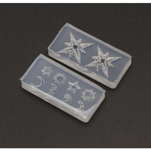 Mini Size Moon Star Sun Resin Jewelry Fillings Resin Silicone Mold Jewelry Tools