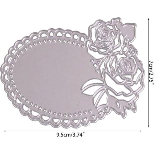 The Round Rose Metal Cutting Dies Stencil DIY Scrapbooking Embossing Paper Card