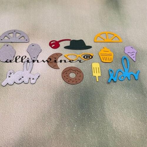 Dessert glasses hat Metal Cutting Dies for DIY Scrapbooking Album Paper Cards Decorative Crafts Embossing Die Cuts