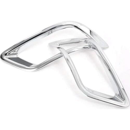 For Subaru Forester 2019 2020 Car Abs Chrome Rear Fog Light Lamp Cover Trim Frame Accessories, 2 Pcs