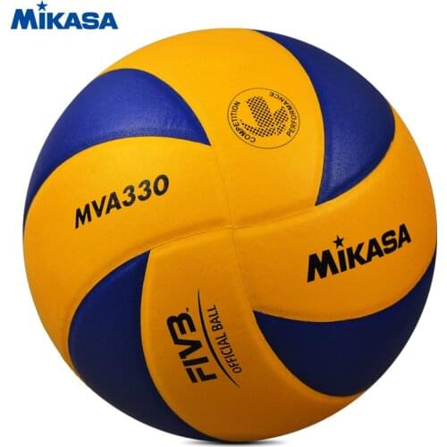 Original Mikasa Volleyball MVA330 Soft PU Leather FIVB Game Ball FIVB Approve Official Professional Competition Volleyball