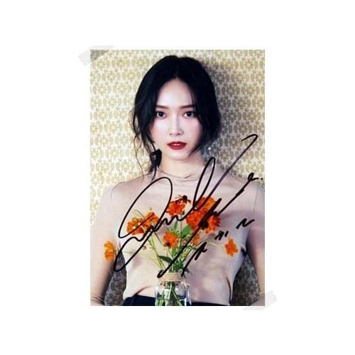 Signed Jessica Jung Soo Yeon autographed photo K-POP 6 inches free shipping 102017B