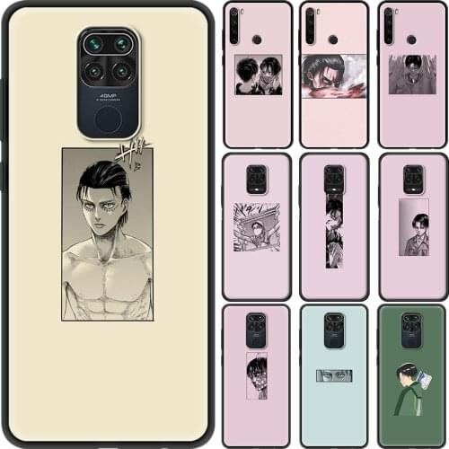 Shockproof Coque for Redmi Note 10 Pro MAX Note 9 Power 9T 9S 8 8T Luxury Case 9C 8A 7A Pro Shell Fundas Attack On Titan Anime