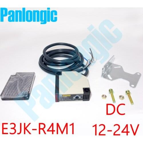 E3JK-R4M1 Retro-Reflective Light-ON Pre-Wired Type DC 12-24V Photoelectric Sensor Switch with E39-R1 Reflector Free Shipping