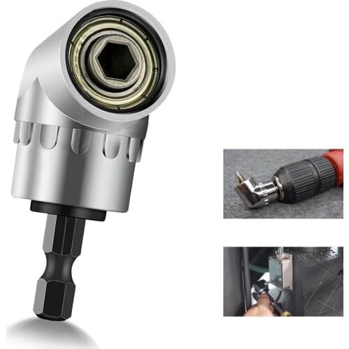 1/4 Hex Shank Angle Driver Screwdriver Extension Screw Driver Socket Screwdrivers Holder Bits 105 Degree Angle for Woodworking