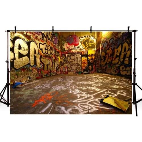 DAWNKNOW Wall Vinyl Photography Background For Bardian Abstract Retro Style Shoot Backdrop For Street Dance Photo Studio lv961