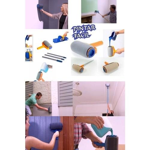 YENİ ÜRÜN Pintar Facil Damlatmayan Pratik Duvar Boya Rulosu Seti