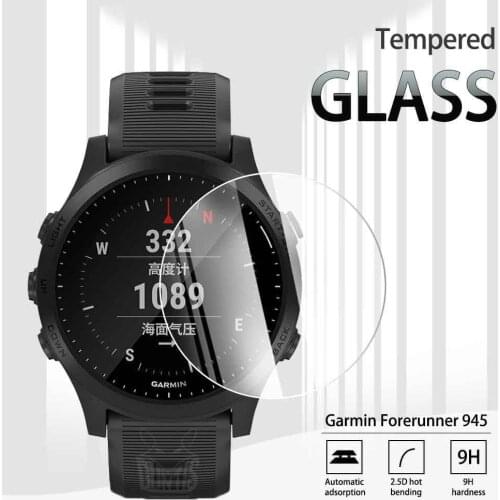 Garmin 945 Tempered Glass Screen Protector For Garmin Forerunner 945 Smart Watch Explosion-proof Anti-Scratch Transparent Film