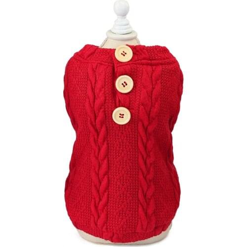 Dog Pet Winter Sweater Coat Dog Cat Dress Pet Dog Winter Warm Clothes Coat Jacket For Pet dog Apperal 5 sizes 3 Colors