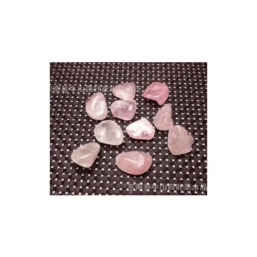 10X Pink Rose Quartz Crystal Tumble Stone Polished Healing Specimen Rock 18mm