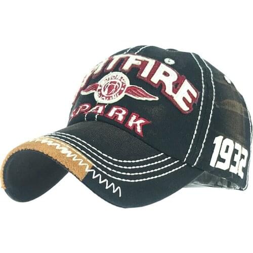 2020 fashion cotton letters SPARK embroidery washed baseball cap men and women outdoor sport snapback hat shade sun hat