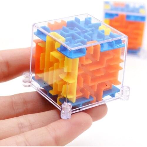3D Puzzle Maze Toy Kids Fun Brain Hand Game Case Box Baby Balance Educational Toys for Children Holiday Gift