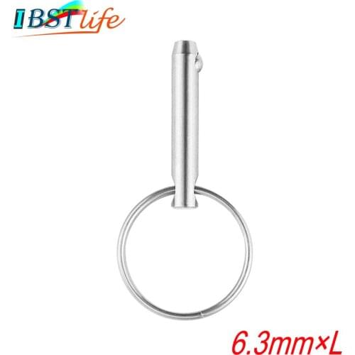 6.3mm Marine Grade 1/4 inch Quick Release Ball Pin for Boat Bimini Top Deck Hinge Marine Stainless Steel 316 Boat