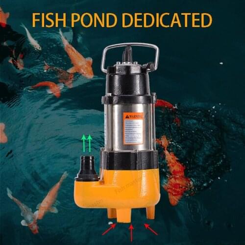 Aquarium Fish pond sewage pump landscape fish pond waterfall fountain pump farm irrigation pump Rockery water submersible pump