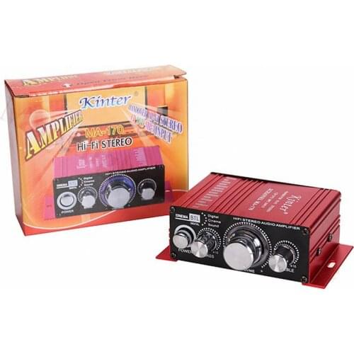 Arcade Game MA-170 12V 2 channels LED Mini HIFI Stereo Amplifier for Arcade JAMMA MAME Machine Cabinets