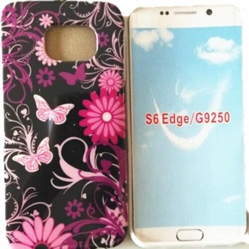 1 Piece Garden Flower Colorful Case For Samsunug Galaxy S6 Edge G9250 Phone Case Soft Protective Shell Free