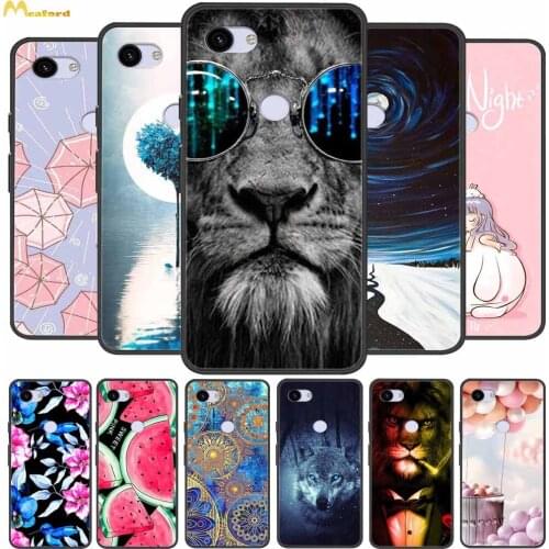 For Google Pixel 3A XL Case Fashion Girl Silicone Soft Phone Cover For Pixel 3A Cases Black TPU Bumper For Pixel 3 XL 3xl Coque