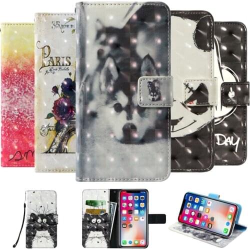3D flip wallet Leather case For INOI 7 2020 Infinix Hot 9 Global Pro LG Q61 Motorola Moto G Pro Fast E 2020 Phone Cases