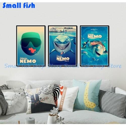 Finding Nemo Home Furnishing decoration Kraft Movie Poster Drawing core Wall stickers 42*30 cm