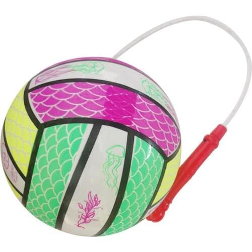 Kid Toy Luminous Flashing Sport Fitness Portable Inflatable Throwing Bouncy Ball