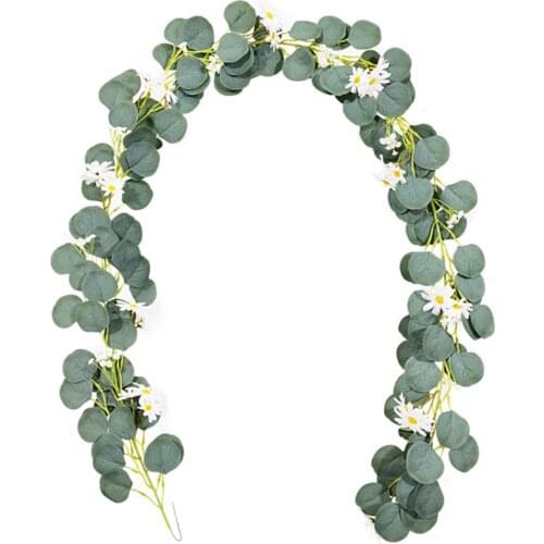 Wedding Background Wall Decoration Plant Artificial Vine Real Touch Natural 2 Meters Faux Flora Simulation Chrysanthemum Rattan