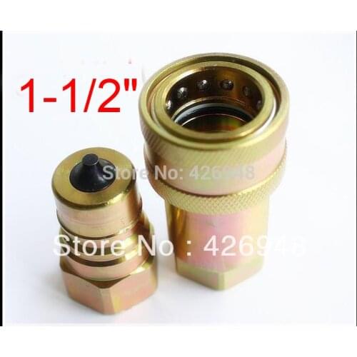 1-1/2'' 1.5'' BSP Hydraulic Quick Coupler ISO7241A ,3000PSI CLOSE quick release coupling,Compatible with PARKER 6600 FASTER ANV