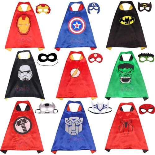 Halloween Cosplay Costume Disney Marvel Spiderman Superhero Anime Costume Cloak Children Costume For Holiday Party Anime Mantle