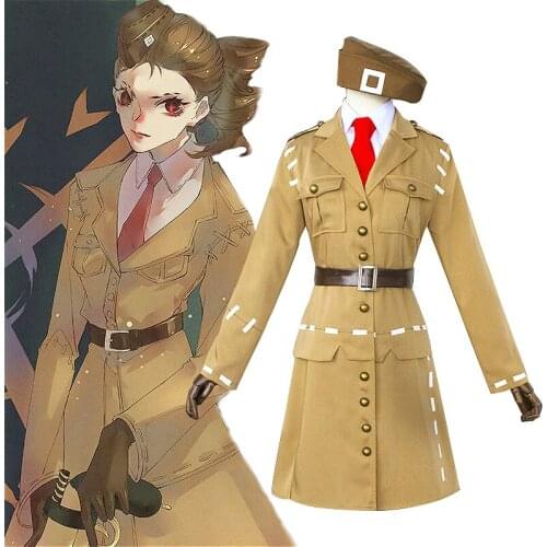 Anime Identity V Cosplay Costume Full Set Air Force Marta Bertenfeld/marta Betanfeld Cosplay Uniform Carnival Clothes