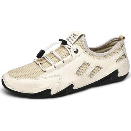 Men Shoes Real Genuine Leather Leather Shoes High Quality Men Luxury Sneakers Moccasin Loafers Men Driving Shoes