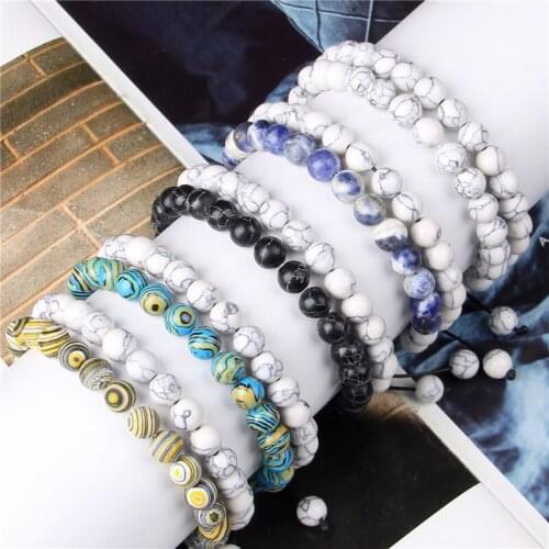 Male Female Bracelet Classic Fashion Beaded Braided Bracelets Couples Friendship 2Pcs/Set Wholesale Handmade Multilayer Bracelet