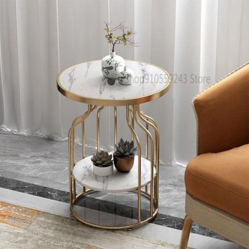 Side Table Sofa Side Cabinet Balcony Small Coffee Table Light Luxury Bedside Table Living Room Side Table Simple Corner Table It