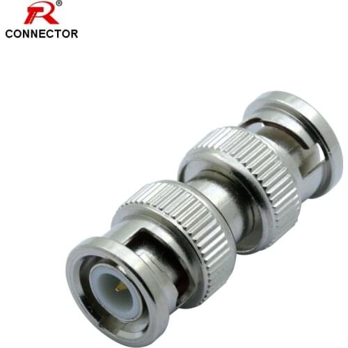 1pc BNC Connector Straight Shape BNC Dual Heads Male Coaxial Cable Connectors