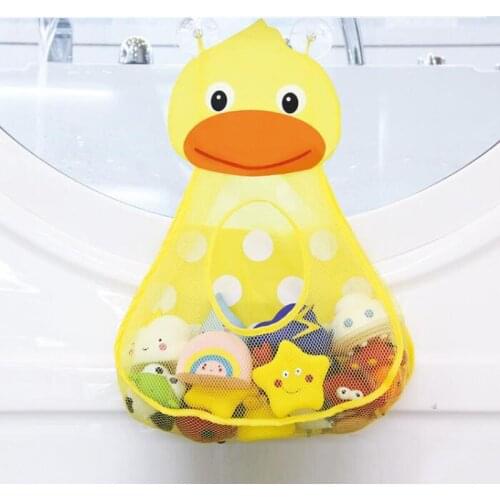 Children Bathroom Bathing Water Toys Storage Bag Frog Duck Cartoon Daily Necessities Storage Bag Kitchen Supplies