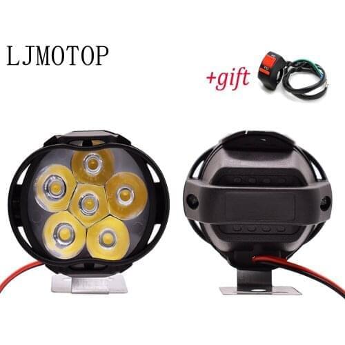 Motorcycle Led Lamps Waterproof Fog Spot Headlight 10W With Switch For Suzuki GSF600 gsf 600 650S Bandit RGV250 GT250 GT550
