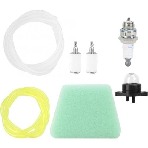Air Fuel Filter Primer Bulb Fuel Line Spark Plug Kit Fit for Poulan Craftsman Chainsaw