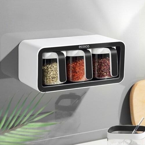 Seasoning Box Kitchen Supplies Integrated Multi-grid Salt Storage Tank Household Seasoning Tank Set Food Storage Container