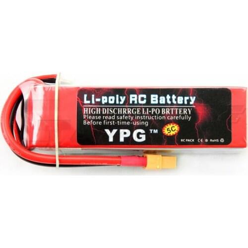 YPG 11.1V 2600mAH 35C 3S Lipo Li-Po Lipoly(Support 5C charge) Battery For RC Trex Helicopter & Airplane & Car
